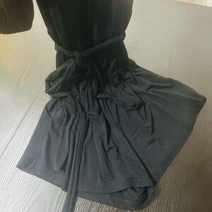 New York & Company Black Romper Size Med. Balloon sleeves